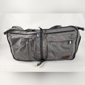 Hikiss Large  Packable Duffle Bag with Shoe Compartment GGray Duffel Bag for Men